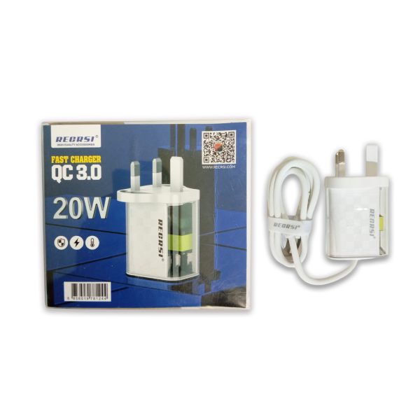 RECRSI 20W High Quality QC 3.0 Fast Charger Adapter  - CH1620 - Image 3