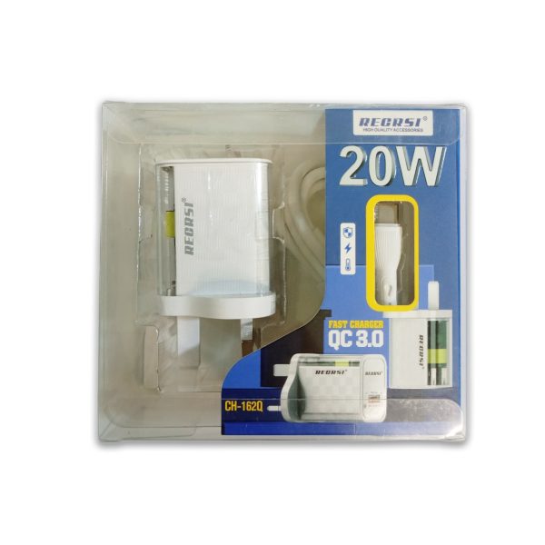 RECRSI 20W High Quality QC 3.0 Fast Charger Adapter  - CH1620