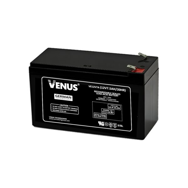 12V 7.5Ah Venus Lead Acid Ups Battery