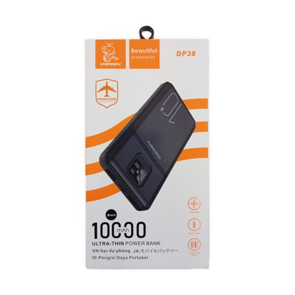 VDENMENV 10000mAh Ultra-Thin Power Bank - DP38