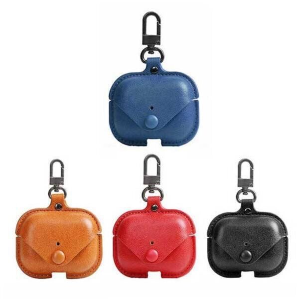 Genuine Leather Button Case for Apple Airpods Pro - Image 2